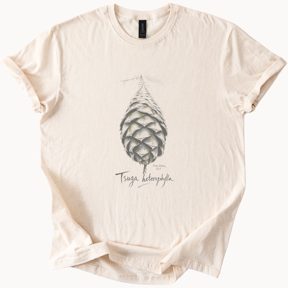 Tsuga Heterophylla Botanical Woodsy Aesthetic Tee - Picture 3 of 5